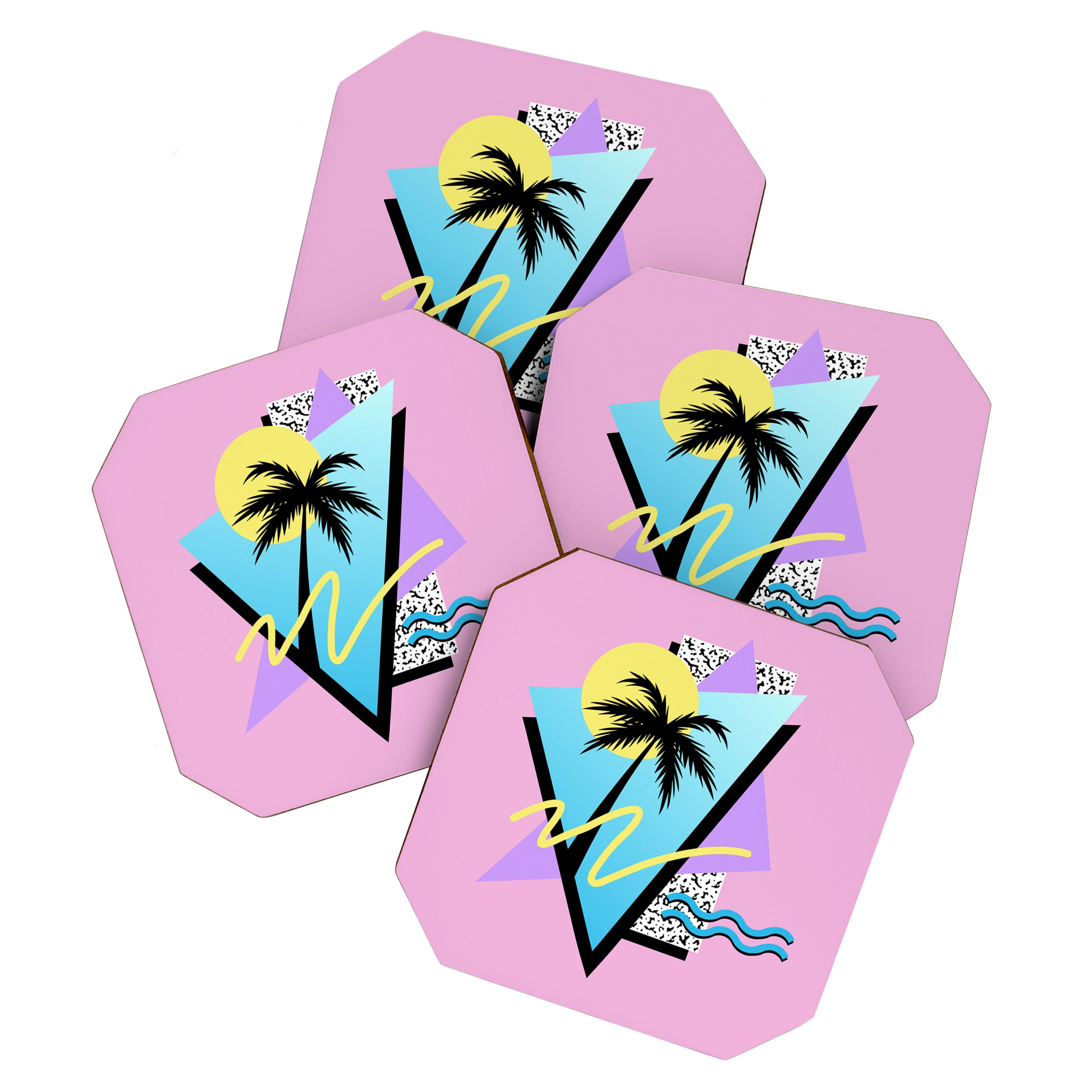Memphis pattern 111 - 80s / 90s Retro Coaster Gallery Image 1