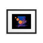 Memphis pattern 112 - 80s / 90s Retro Framed Art Print Gallery Image 5