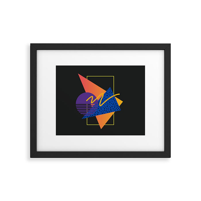 Memphis pattern 113 - 80s / 90s Retro Framed Art Print Gallery Image 1