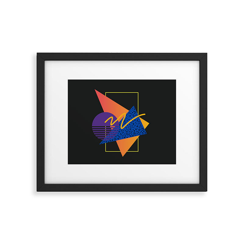 Memphis pattern 113 - 80s / 90s Retro Framed Art Print Gallery Image 5