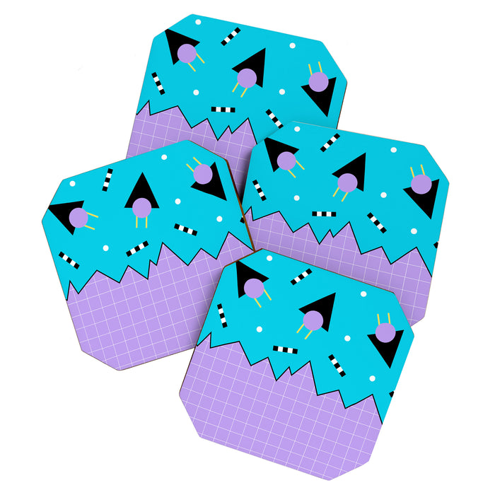 Memphis pattern 114 - 80s / 90s Retro Coaster Gallery Image 1