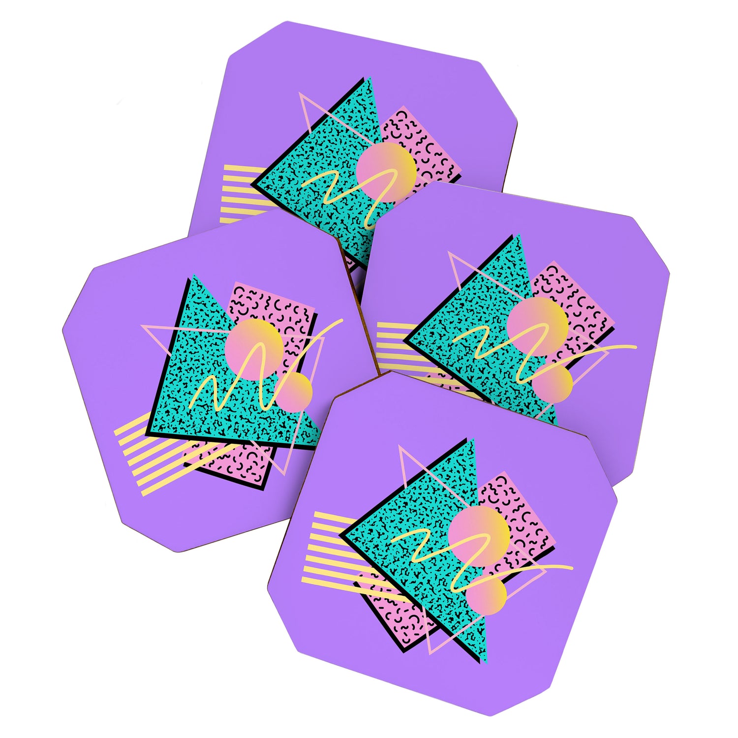 Memphis pattern 116 - 80s / 90s Retro Coaster Gallery Image 1