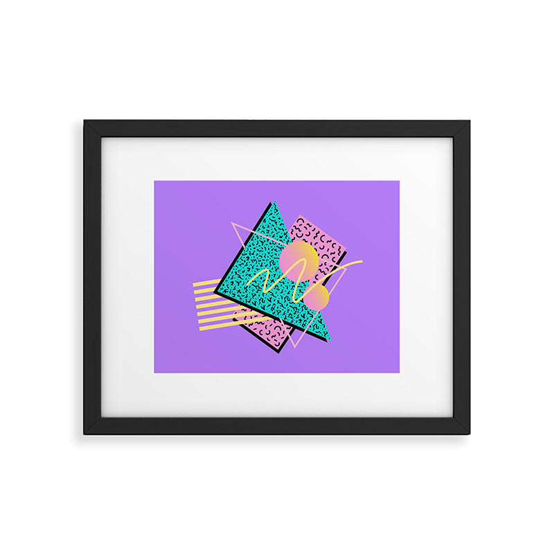Memphis pattern 116 - 80s / 90s Retro Framed Art Print Gallery Image 5