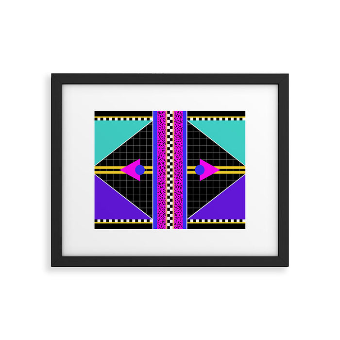 Memphis pattern 117 - 80s / 90s Retro Framed Art Print Gallery Image 1