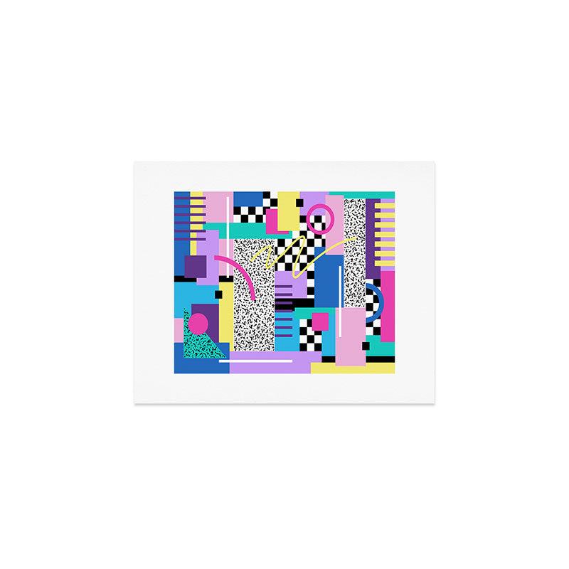 Memphis pattern 118 - 80s / 90s Retro Art Print Gallery Image 1