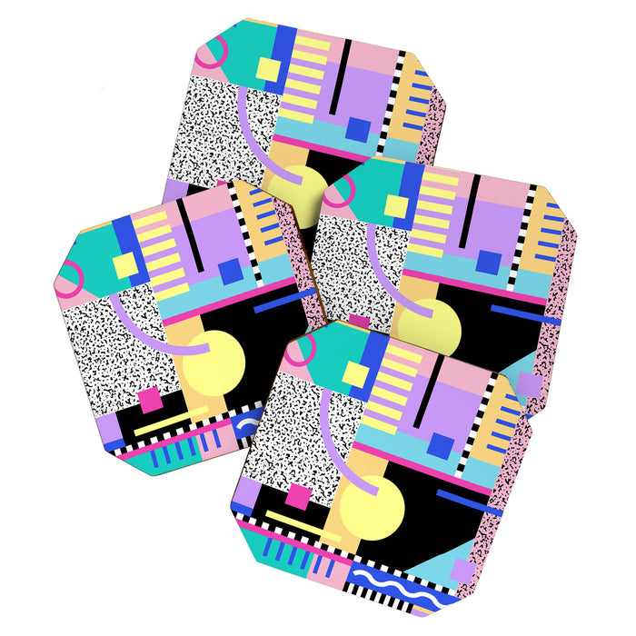 Memphis pattern 119 - 80s / 90s Retro Coaster Gallery Image 1