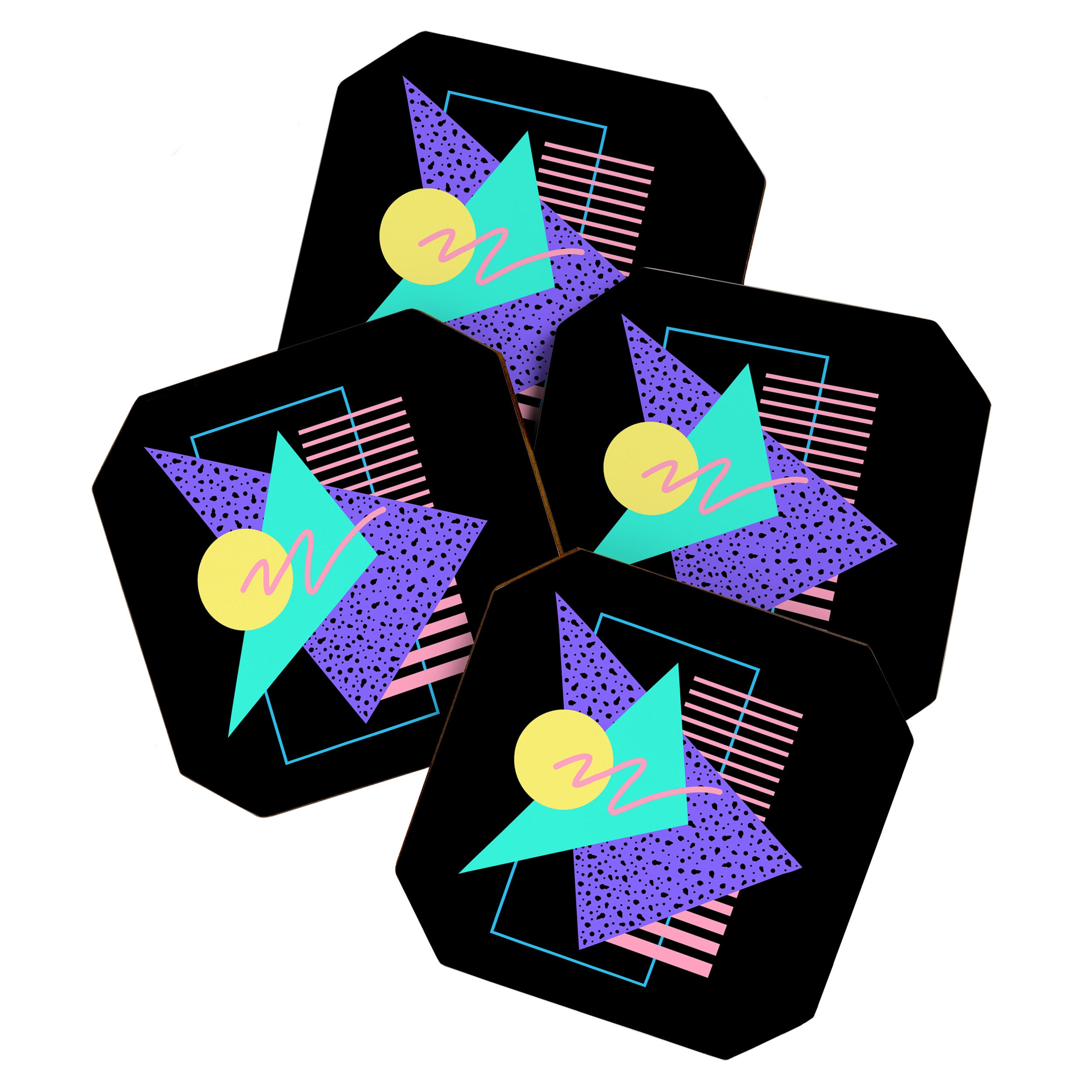 Memphis pattern 121 - 80s / 90s Retro Coaster Gallery Image 1