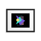 Memphis pattern 121 - 80s / 90s Retro Framed Art Print Gallery Image 5