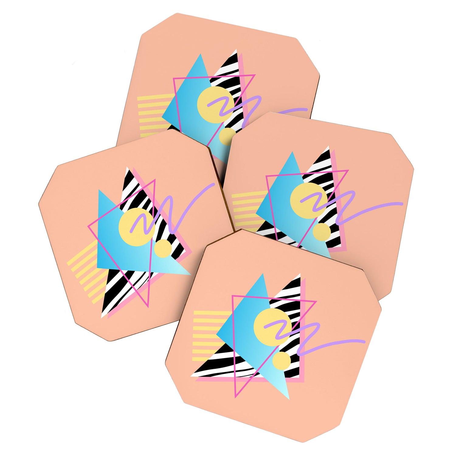Memphis pattern 122 - 80s / 90s Retro Coaster Gallery Image 1