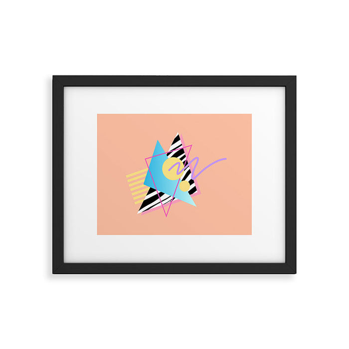 Memphis pattern 122 - 80s / 90s Retro Framed Art Print Gallery Image 1