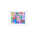 Memphis pattern 131 - 80s / 90s Retro Art Print Gallery Image 1