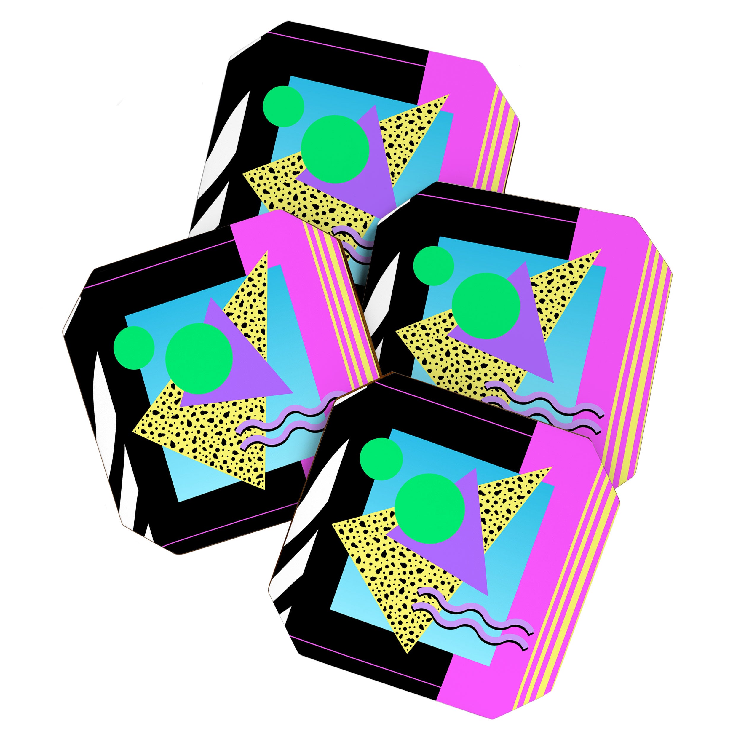 Memphis pattern 132 - 80s / 90s Retro Coaster Gallery Image 1