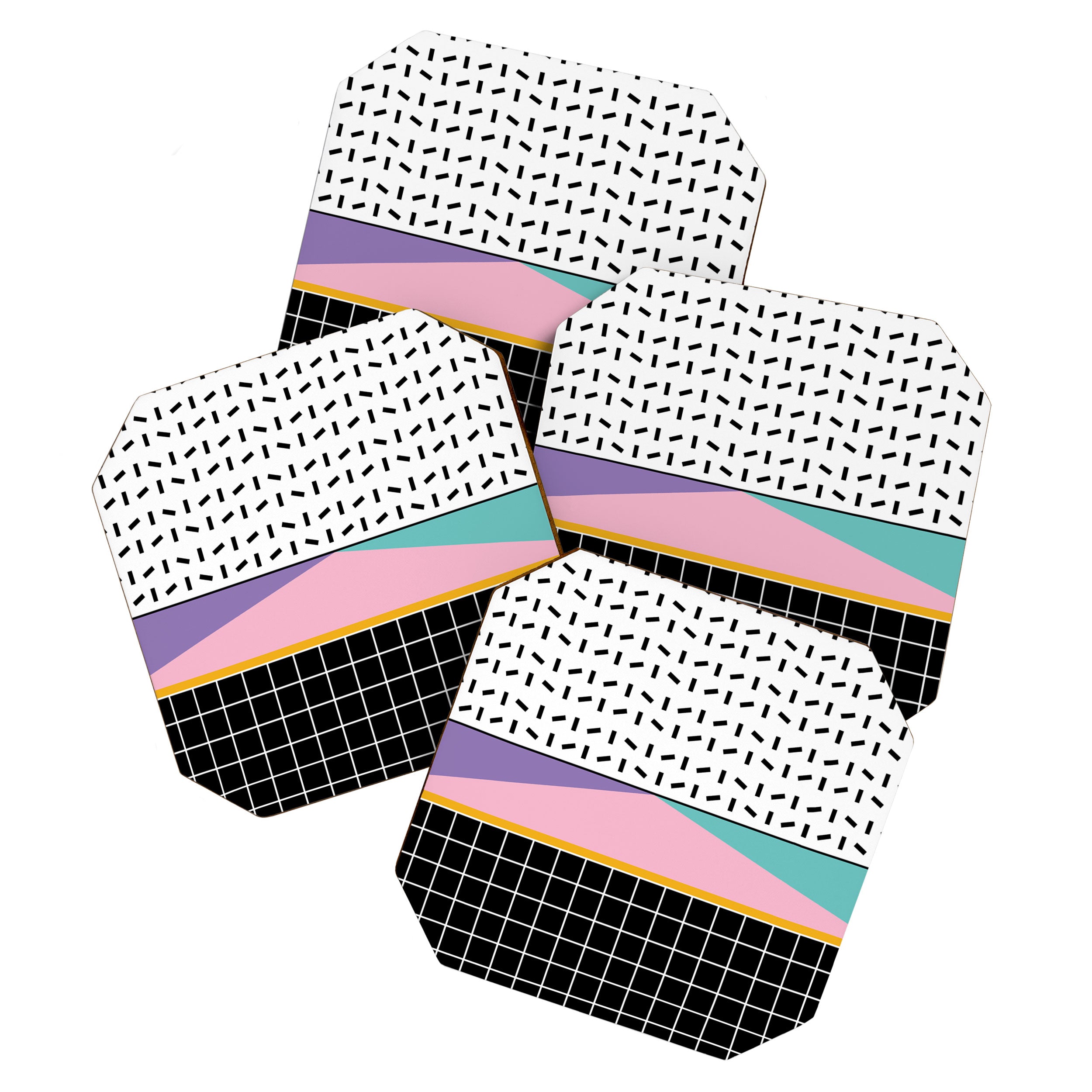 Memphis pattern 133 - 80s / 90s Retro Coaster Gallery Image 1