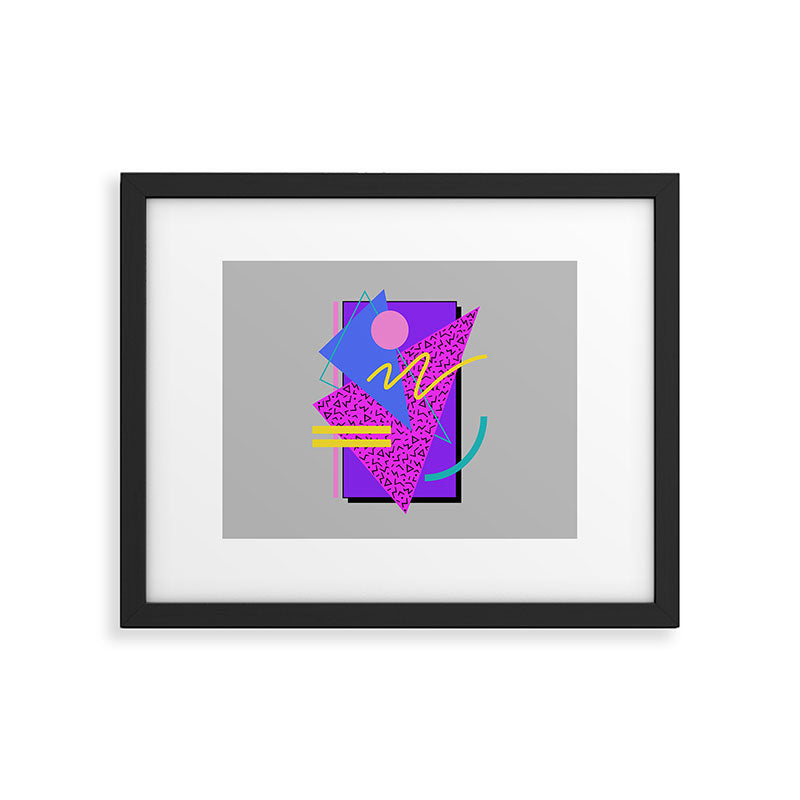 Memphis Pattern 134 - 80s and 90s Retrowave Framed Art Print Gallery Image 5