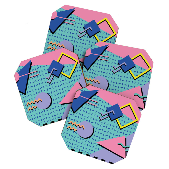 Memphis Pattern 14 - 80s Retro Coaster Gallery Image 1