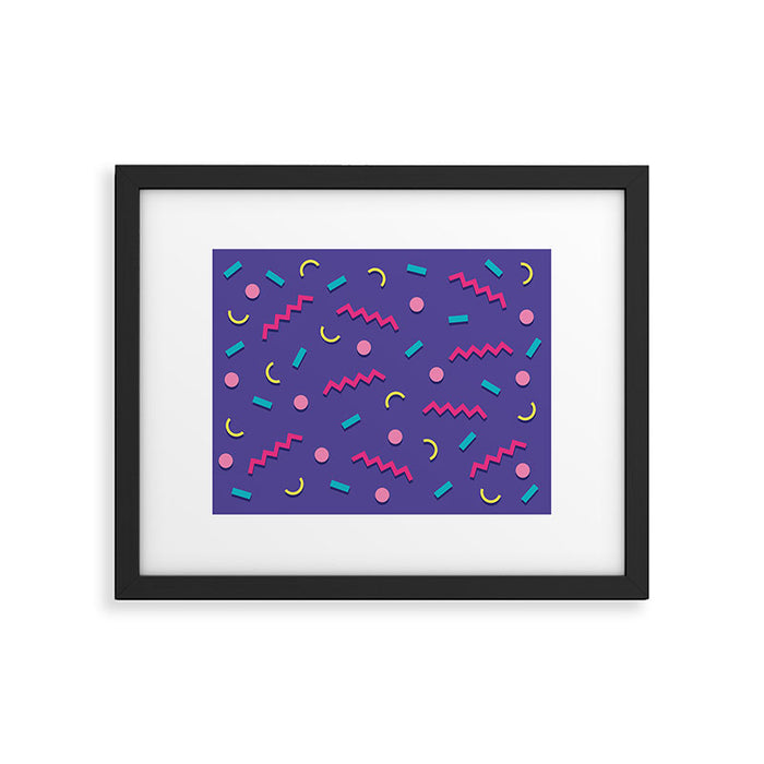 Memphis Pattern 20 - Miami Vice / 80s Retro Framed Art Print Gallery Image 1