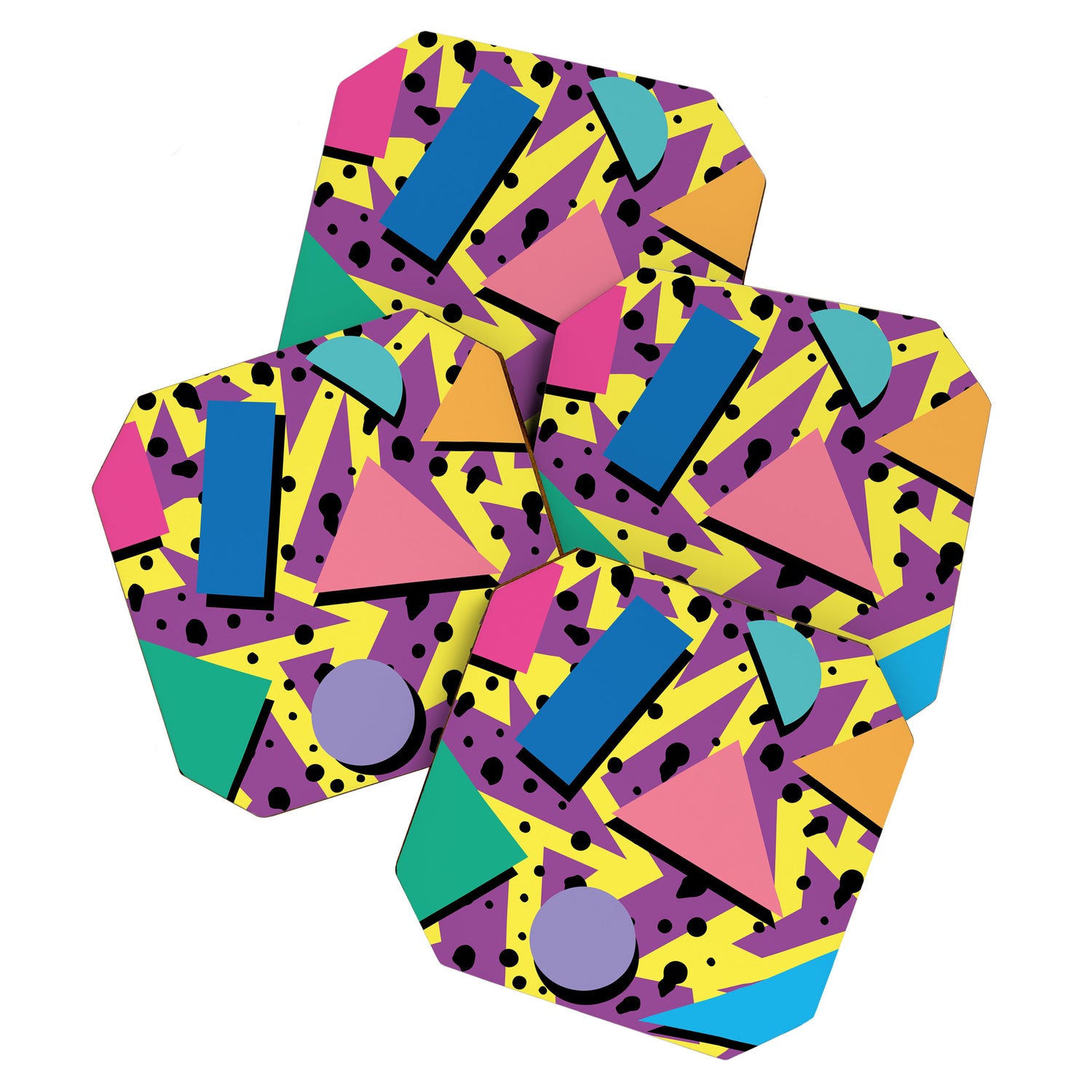 Memphis Pattern 21 - 80s / 90s Retro Coaster Gallery Image 1
