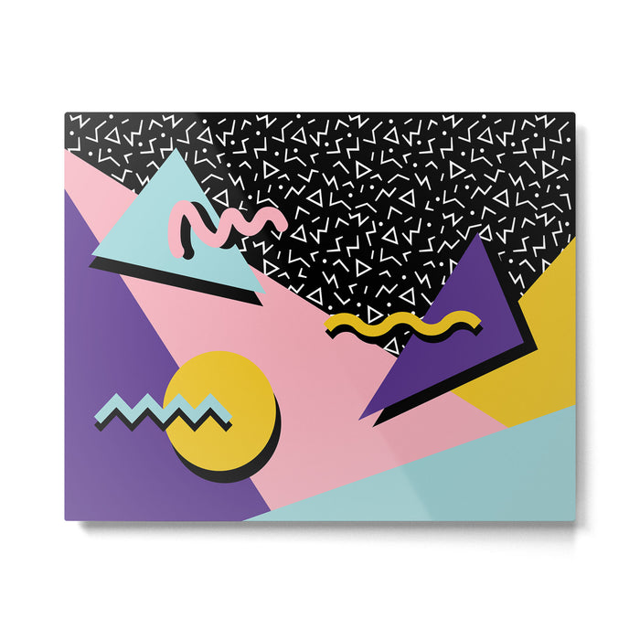 Memphis Pattern 23 - 80s Retro - Pastel Colors Metal Print Gallery Image 1