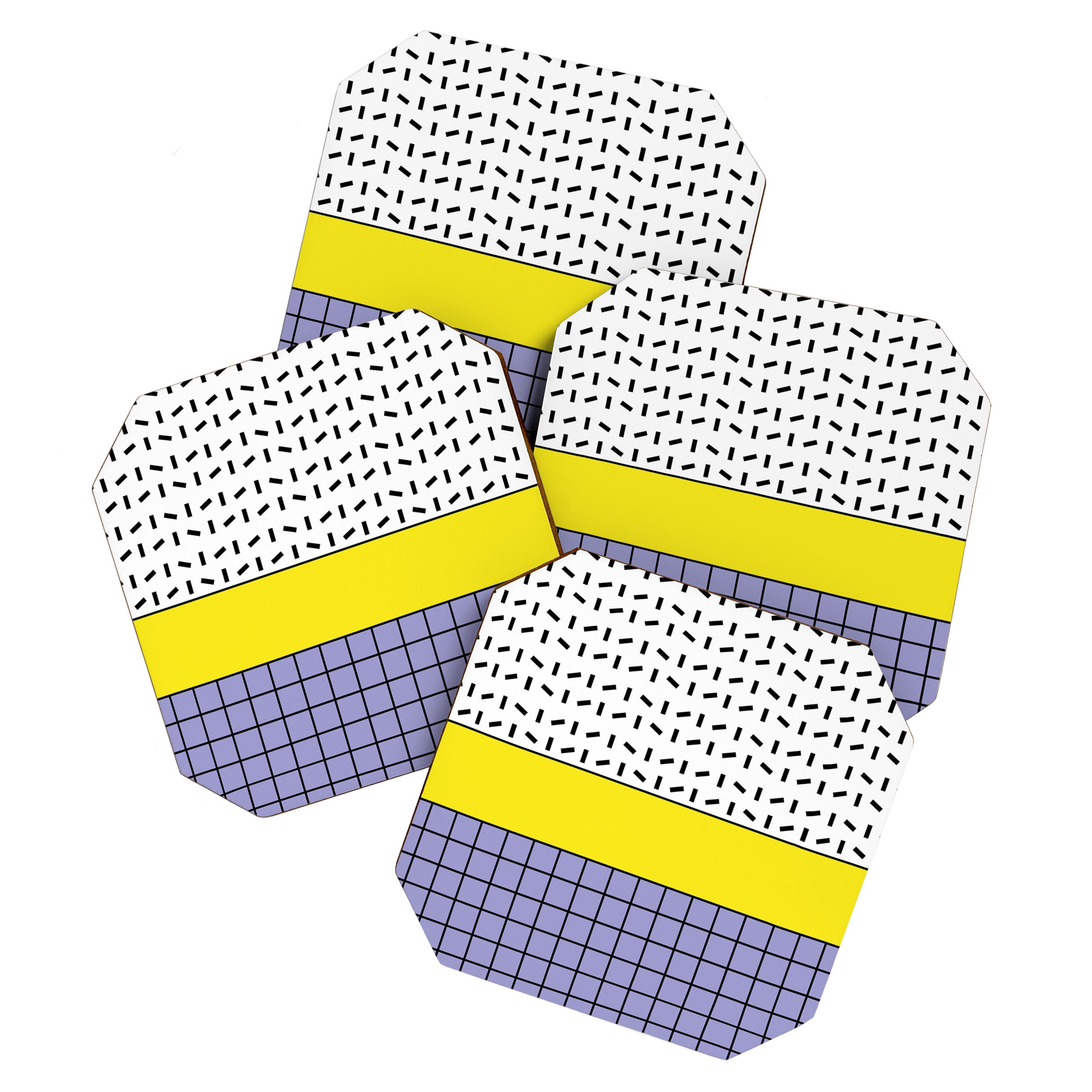 Memphis Pattern 30 / 80s - 90s Retro Coaster Gallery Image 1