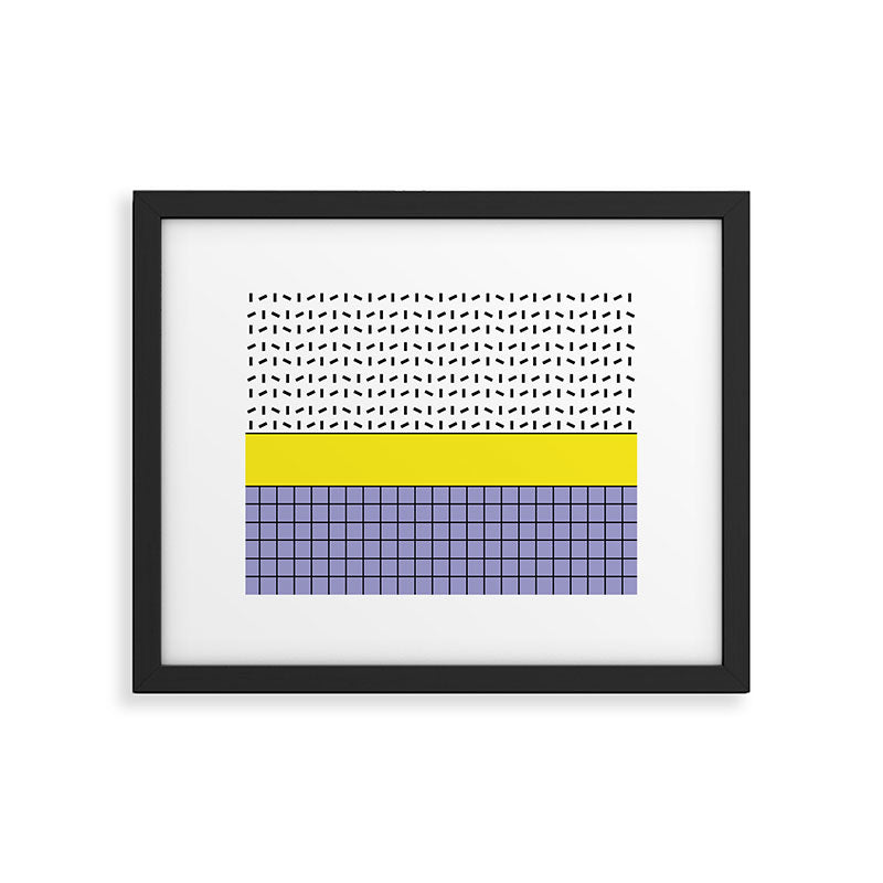 Memphis Pattern 30 / 80s - 90s Retro Framed Art Print Gallery Image 5