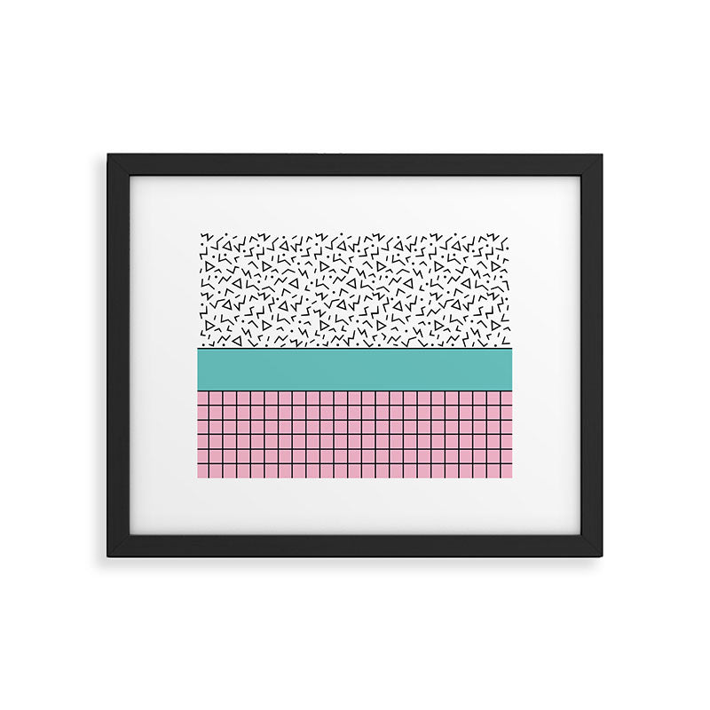 Memphis Pattern 33 / 80s - 90s Retro Framed Art Print Gallery Image 5