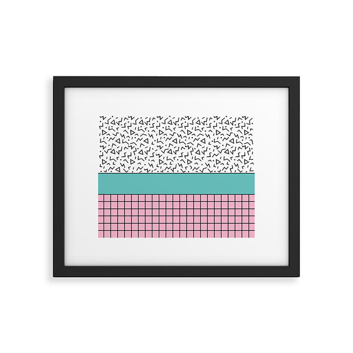 Memphis Pattern 33 / 80s - 90s Retro Framed Art Print Gallery Image 1