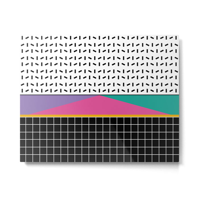 Memphis Pattern 34 / 80s - 90s Retro Metal Print Gallery Image 1