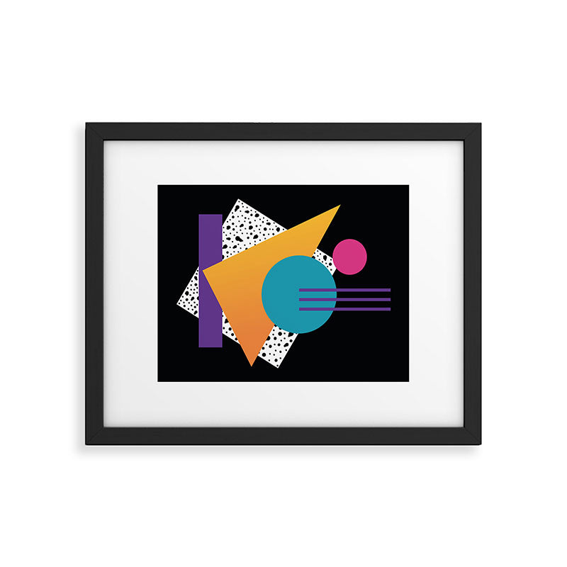 Memphis Pattern 35 / 80s - 90s Retro Framed Art Print Gallery Image 5