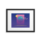 Memphis Pattern 36 / 80s - 90s Retro Framed Art Print Gallery Image 5