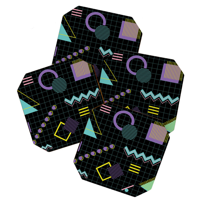 Memphis Pattern 4 - 80s Retro Coaster Gallery Image 1