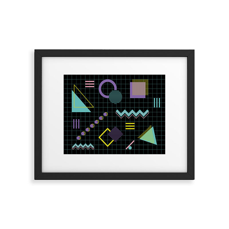 Memphis Pattern 4 - 80s Retro Framed Art Print Gallery Image 5