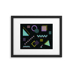 Memphis Pattern 4 - 80s Retro Framed Art Print Gallery Image 5