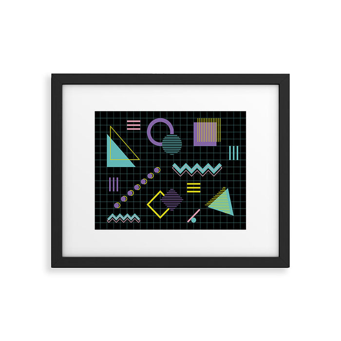 Memphis Pattern 4 - 80s Retro Framed Art Print Gallery Image 1