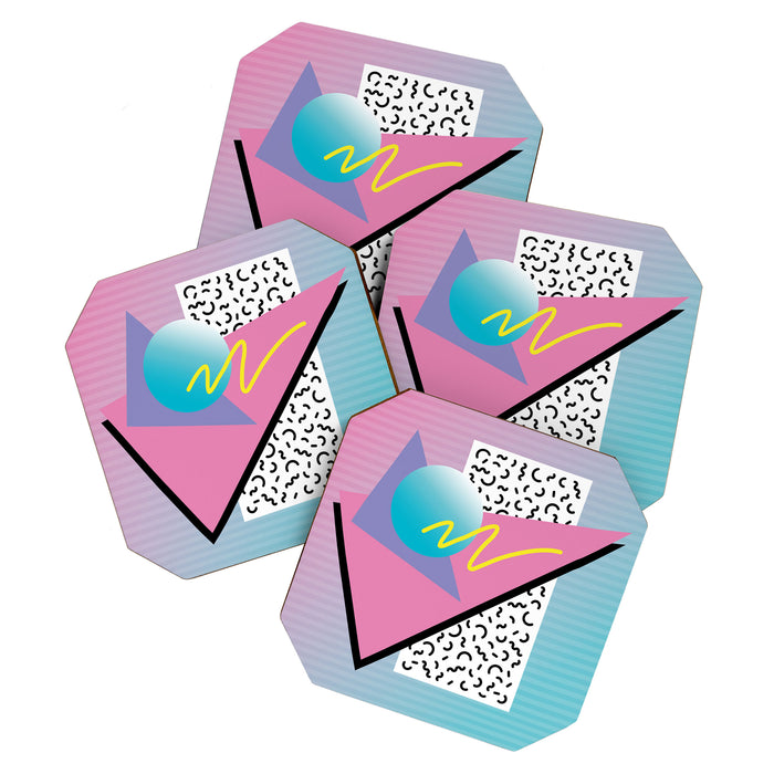 Memphis pattern 41 - 80s / 90s Retro Coaster Gallery Image 1