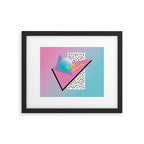 Memphis pattern 41 - 80s / 90s Retro Framed Art Print Gallery Image 5