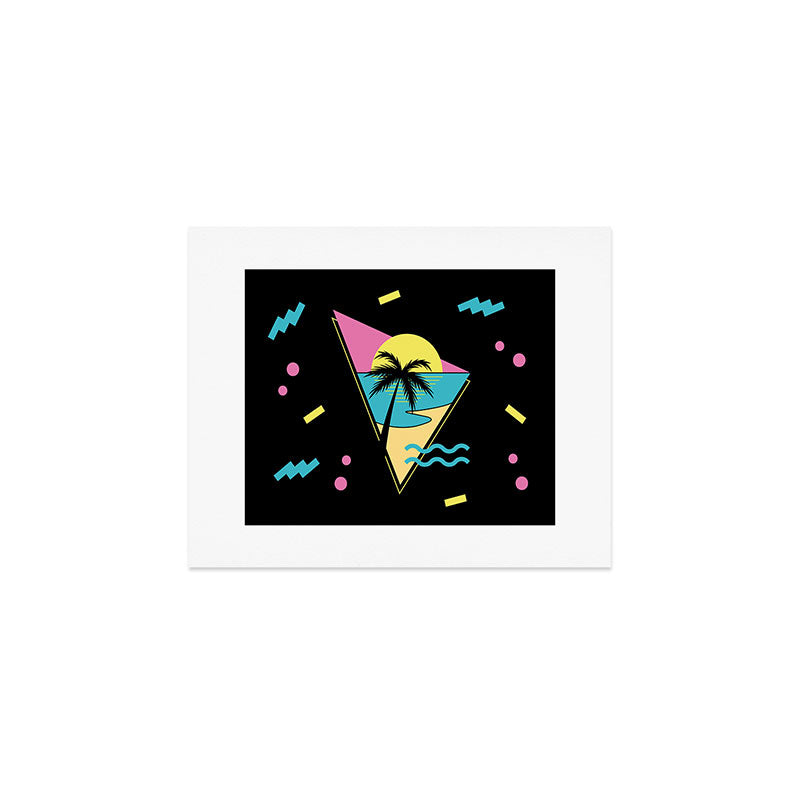 Memphis pattern 42 - 80s / 90s Retro / palm tree / summer Art Print Gallery Image 1