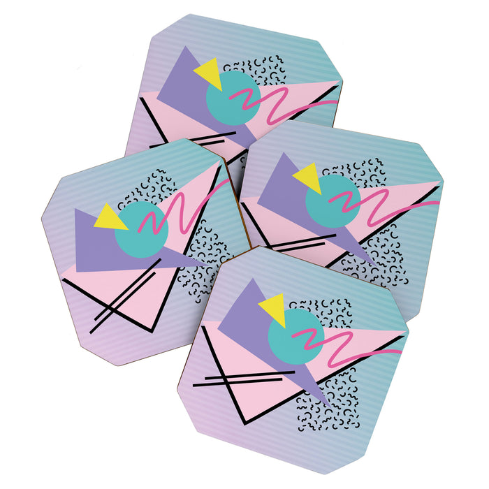 Memphis pattern 44 - 80s / 90s Retro Coaster Gallery Image 1