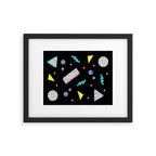 Memphis pattern 45 - 80s / 90s Retro Framed Art Print Gallery Image 5
