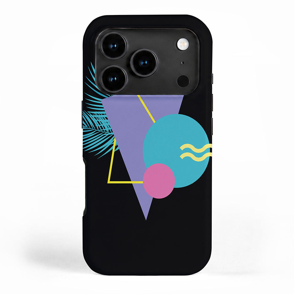 Memphis pattern 48 - 80s / 90s Retro / Palm Tree iPhone Case Gallery Image 1