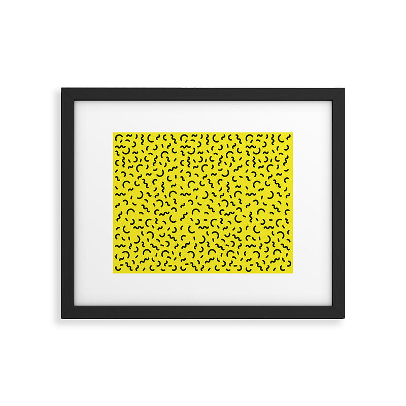 Memphis pattern 51 - 80s / 90s Retro Framed Art Print Gallery Image 5