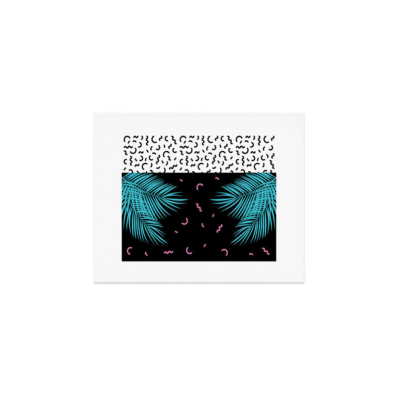 Memphis pattern 52 - 80s / 90s Retro / Palm Tree Art Print Gallery Image 1