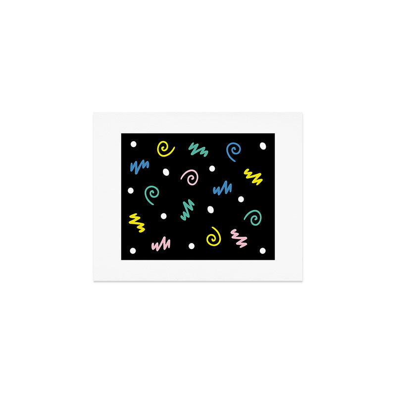 Memphis pattern 55 - 80s / 90s Retro Art Print Gallery Image 1