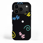 Memphis pattern 55 - 80s / 90s Retro iPhone Case Gallery Image 1