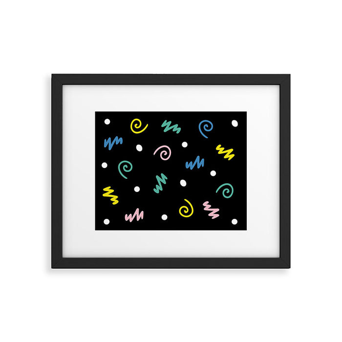 Memphis pattern 55 - 80s / 90s Retro Framed Art Print Gallery Image 1