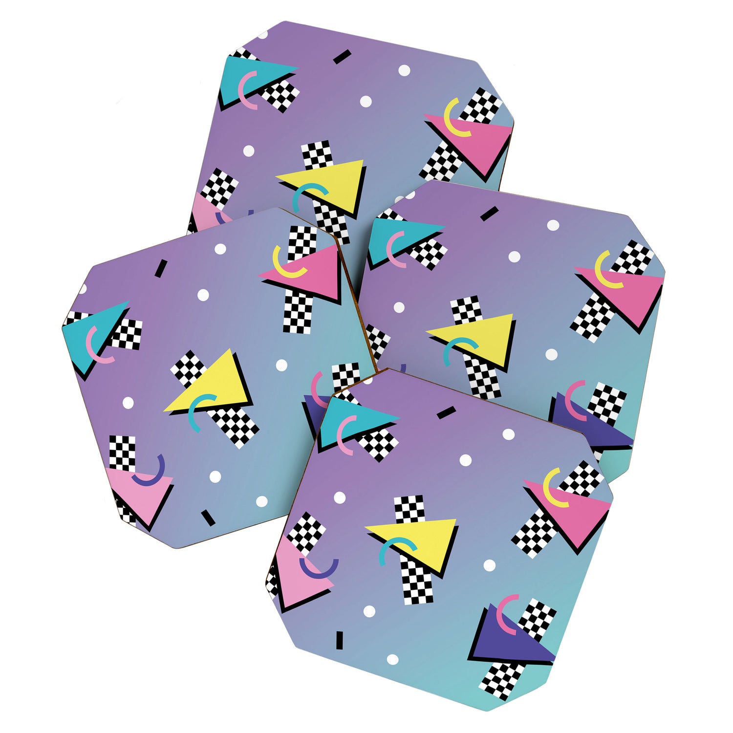 Memphis pattern 59 - 80s / 90s Retro Coaster Gallery Image 1