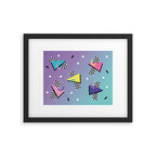Memphis pattern 59 - 80s / 90s Retro Framed Art Print Gallery Image 5