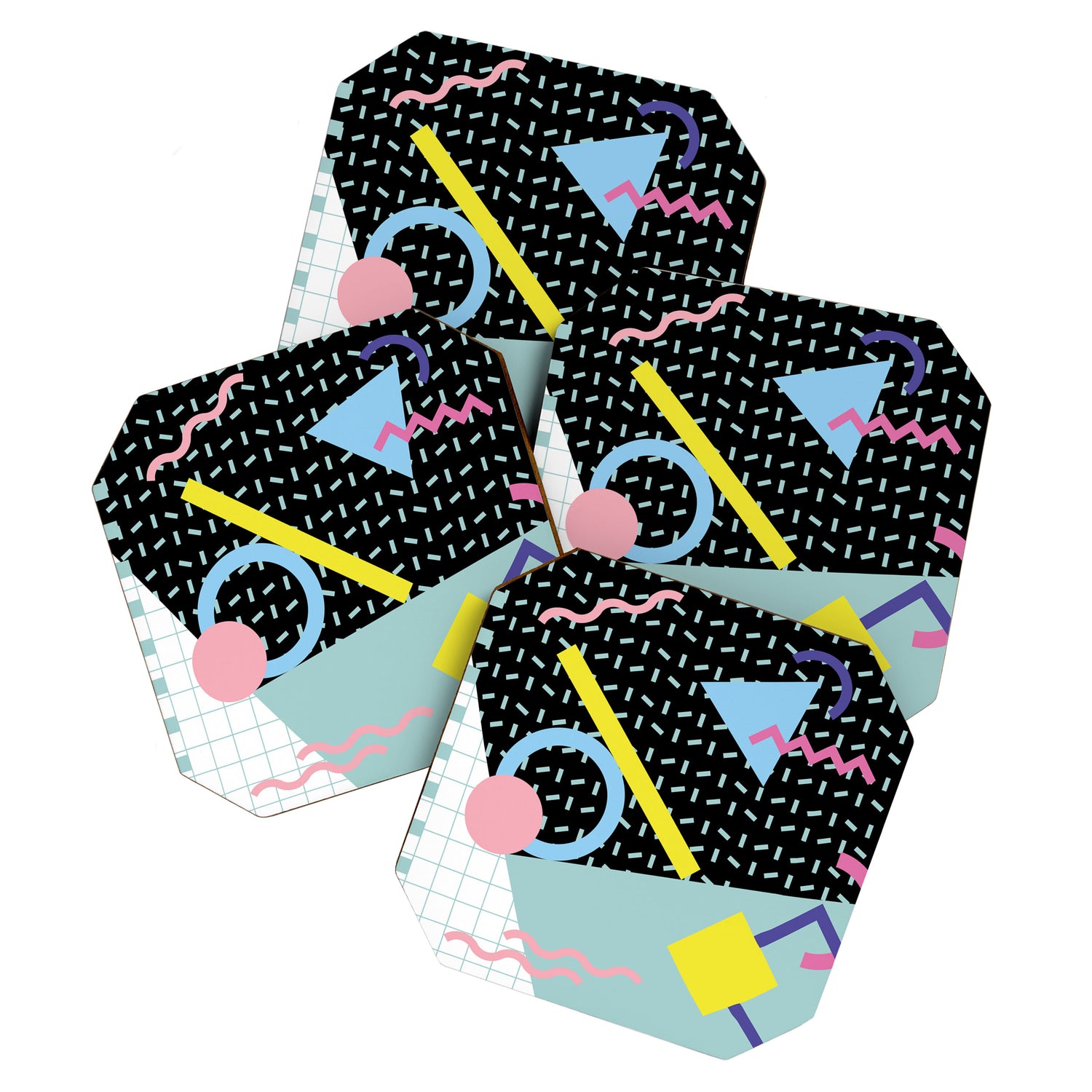 Memphis Pattern 6 - 80s - 90s - Retro Coaster Gallery Image 1