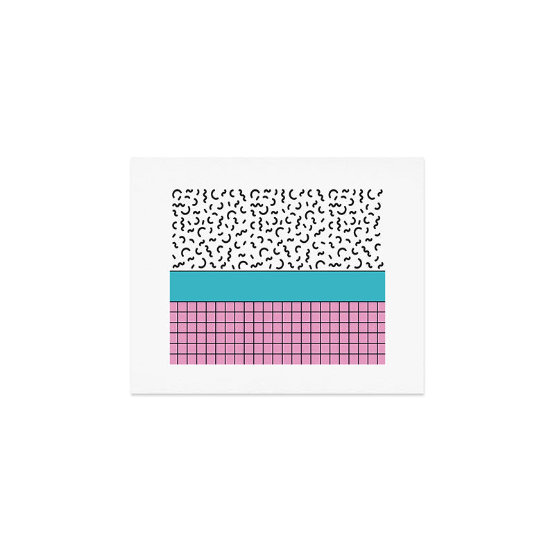 Memphis pattern 60 - 80s / 90s Retro Art Print Gallery Image 1