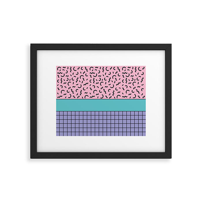 Memphis pattern 61 - 80s / 90s Retro Framed Art Print Gallery Image 1