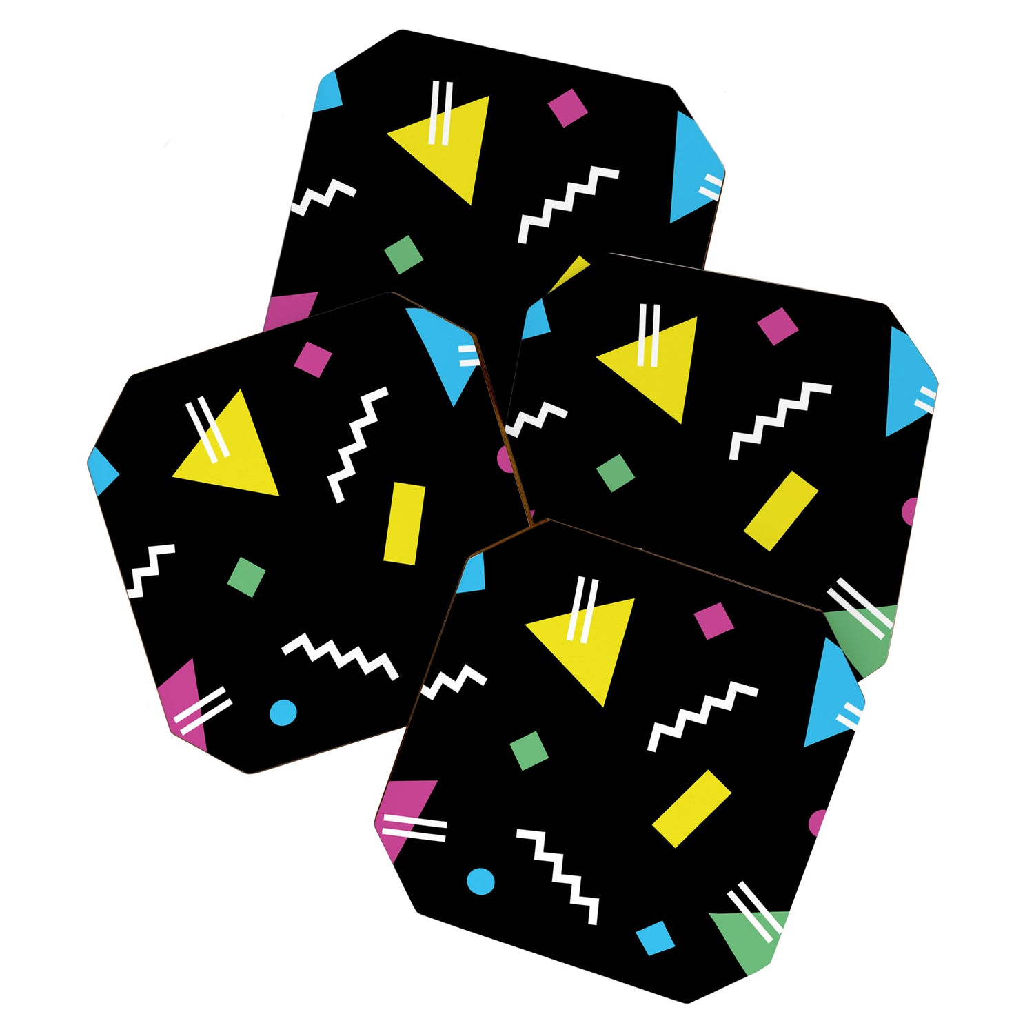Memphis pattern 62 - 80s / 90s Retro Coaster Gallery Image 1